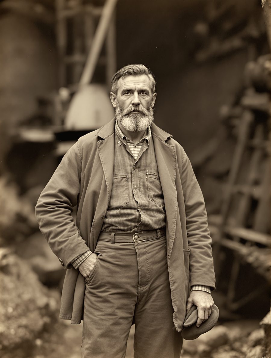 Portrait of Thomas Kellow, as imagined for the case