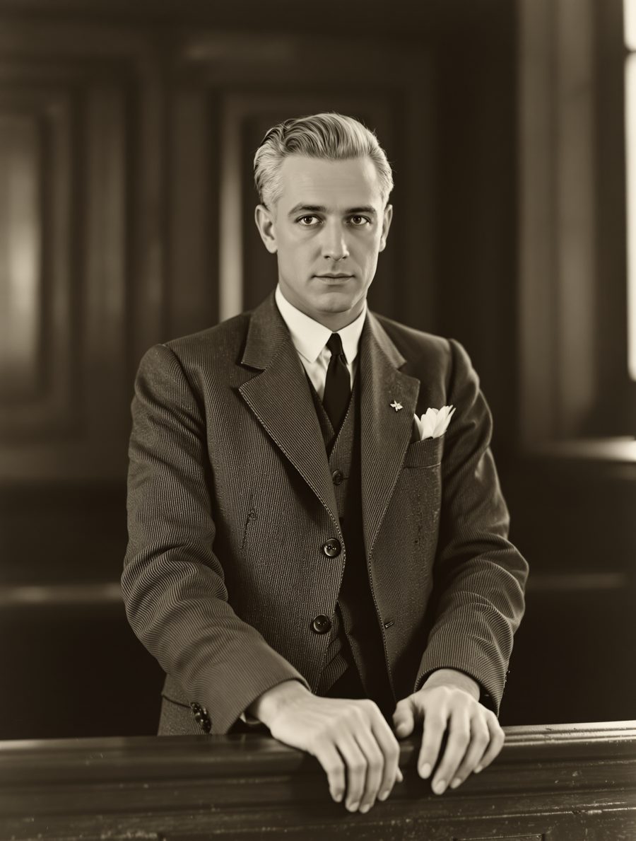 Portrait of Arnold James Keesing, as imagined for the case